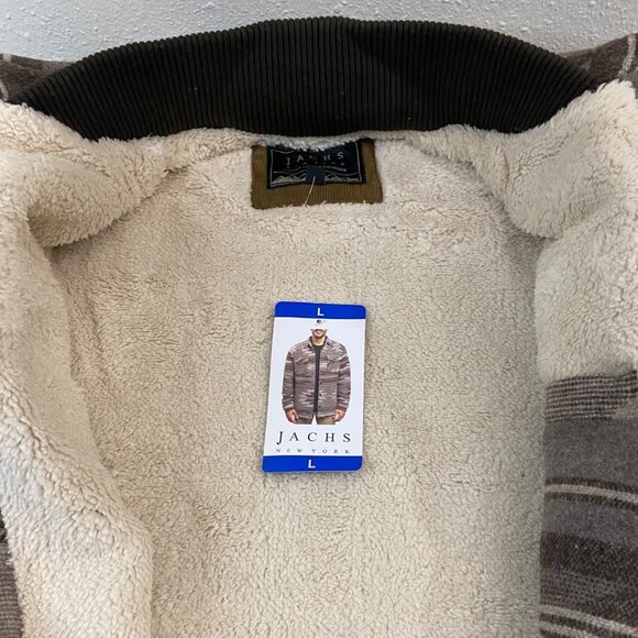 NWT Jachs New York Mens Aztec Sherpa-Lined Snap Button Jacket L - Picture 10 of 16
